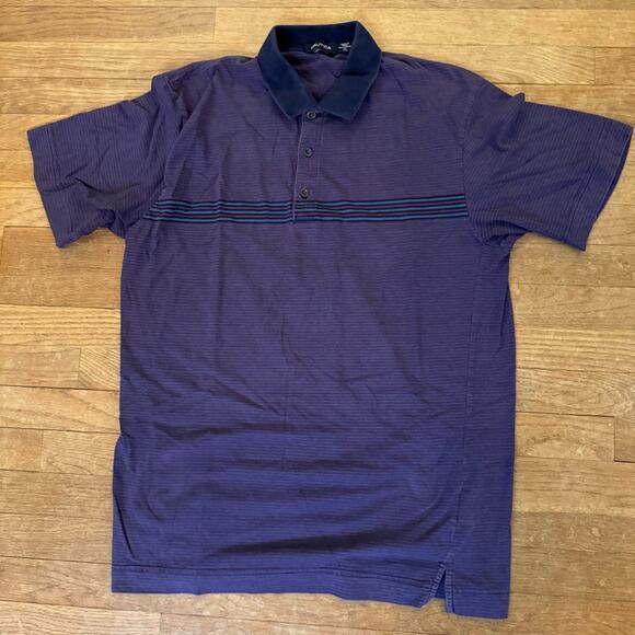 Nautica navy plum purple polo shirt top size extra large XL b28 - Picture 1 of 3